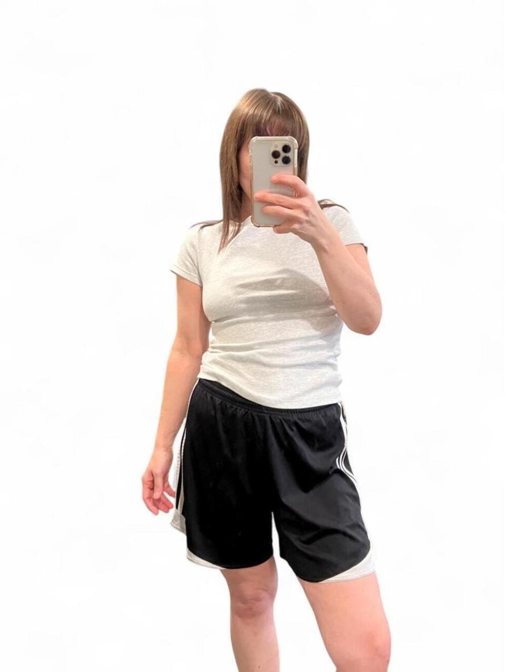 Y2K Adidas Black 3-Stripe Athletic Shorts